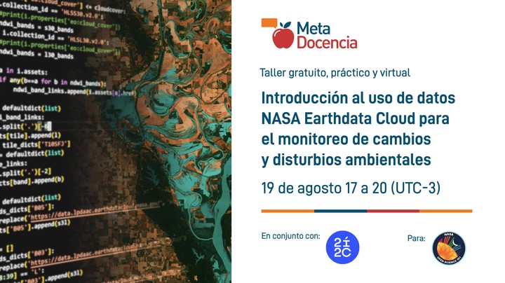 Imagen satelital con código