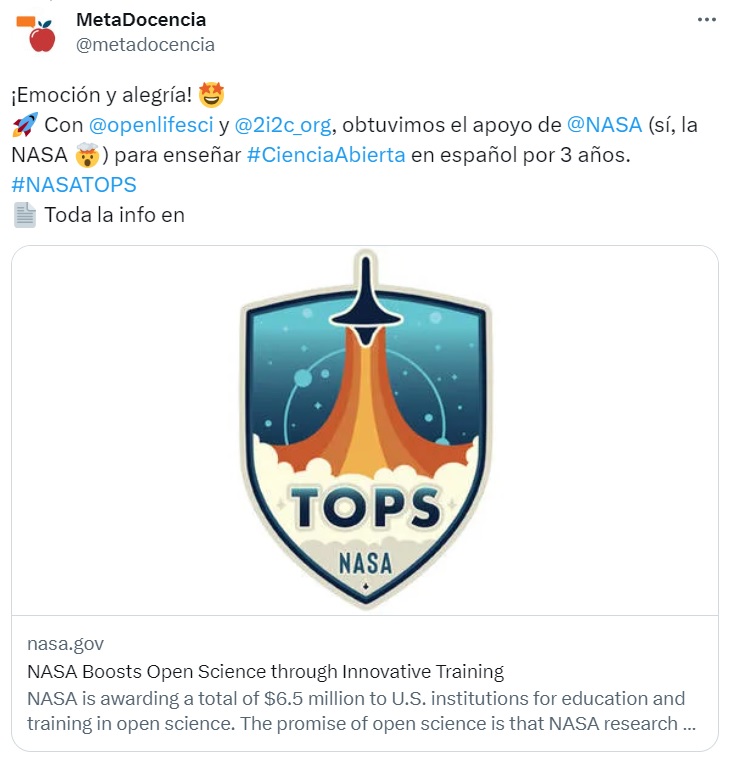 Con emoción y alegría anunciamos el apoyo para nuestra nueva etapa.