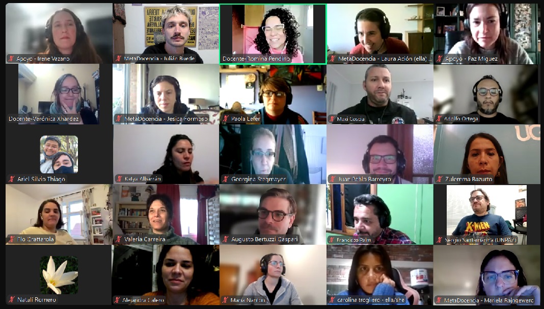 Screenshot from the first meeting of the first edition of ALTa Open Science.