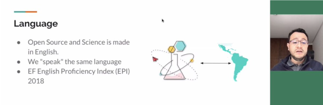 Captura de tela da conferência EOSS