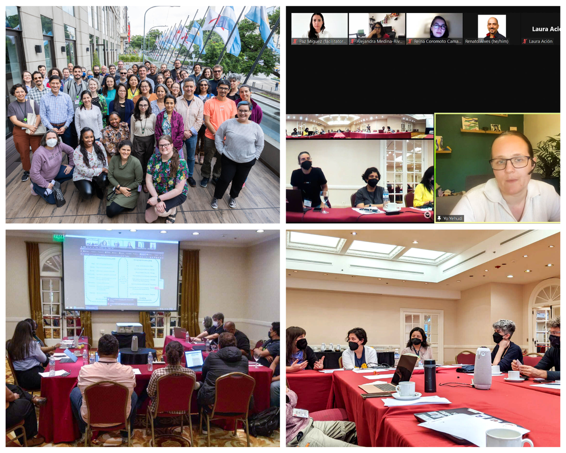 Family photo of Accelerating Open Science in Latin America workshop in Buenos Aires