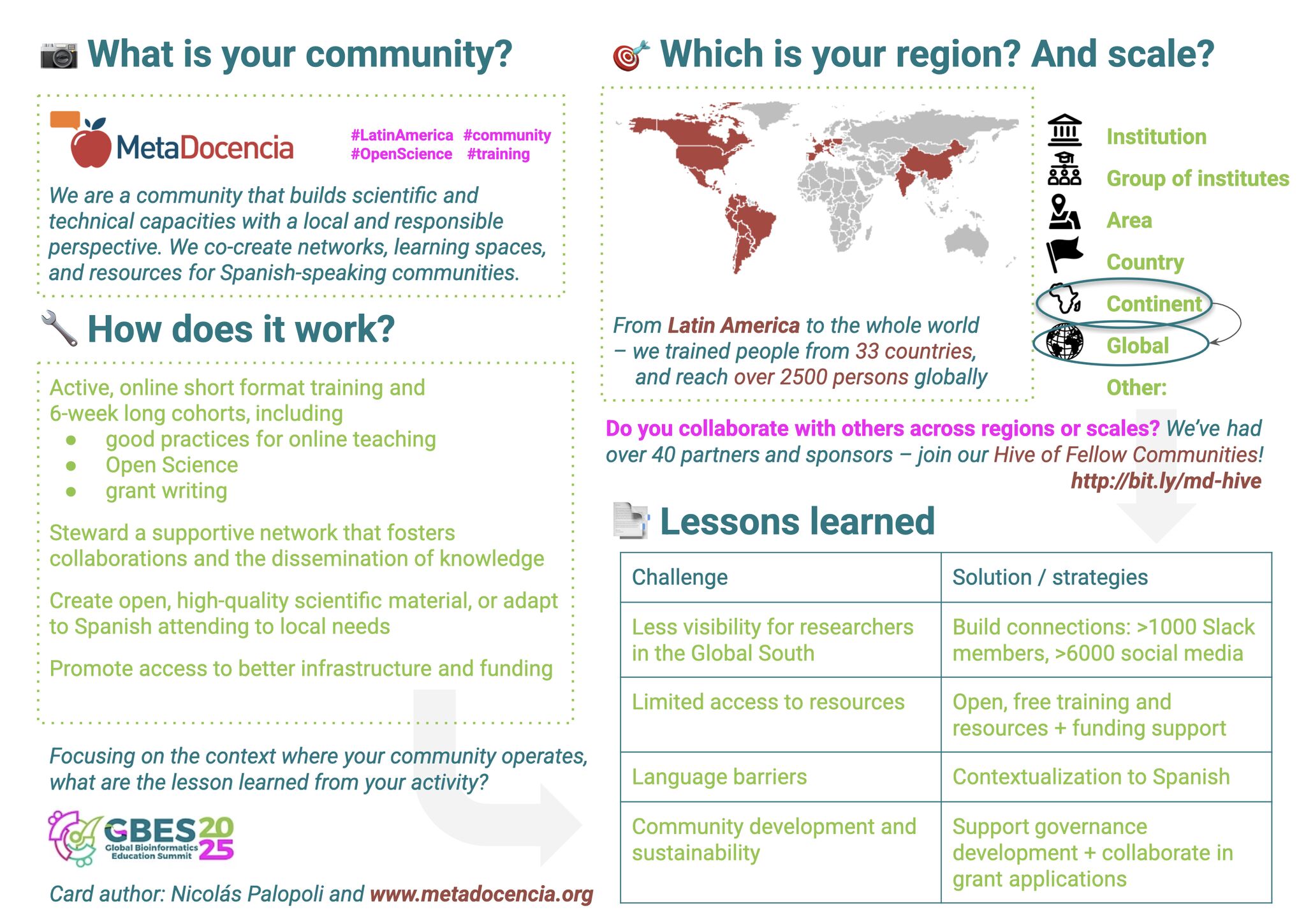 Descripción de la imagen del evento Global Bioinformatics Education Summit 2025.